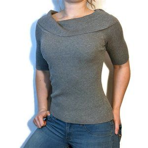 Olive+Oak Grey Elbow Sleeve Sweater Women's Size M